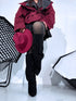 Suede-like boots "WELCOME CLS-532" - black